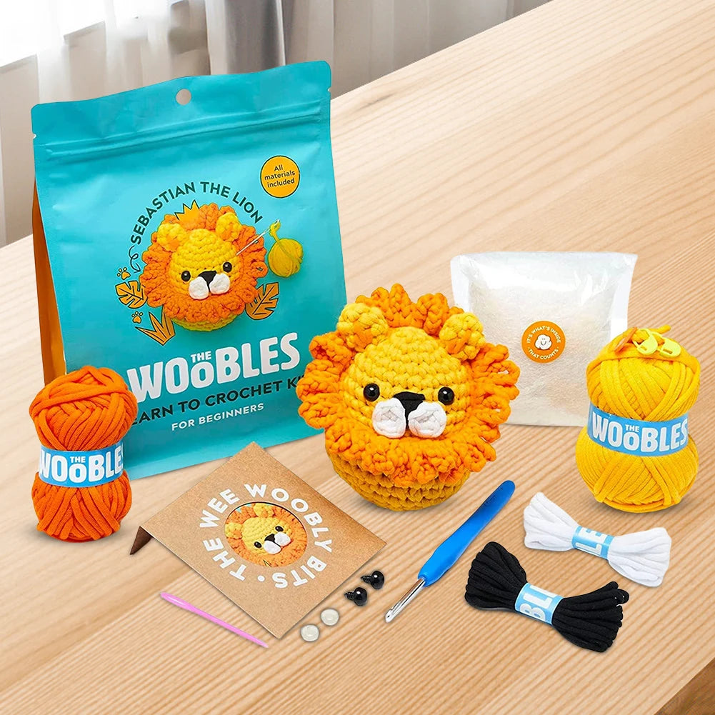 Kids Beginner Crochet Animal Kit
