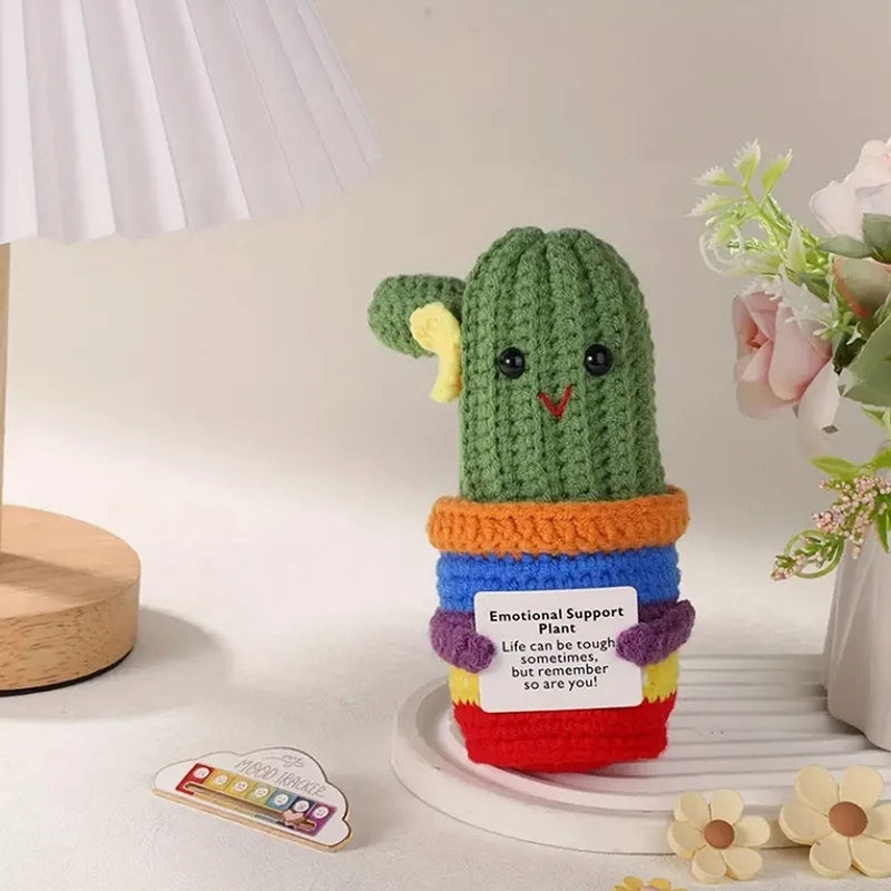 Positive Crochet Doll Kit – Handmade Gift with Affirmation Card