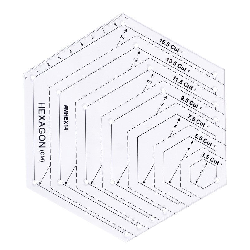 Acrylic Quilting Patchwork Ruler Template