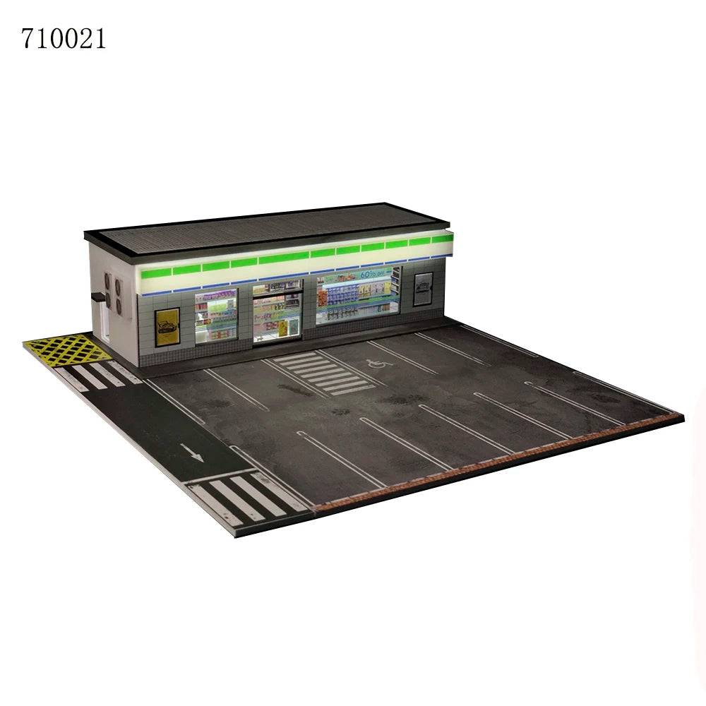 GFans 1:64 Scale Car Garage Diorama Model with LED Lights