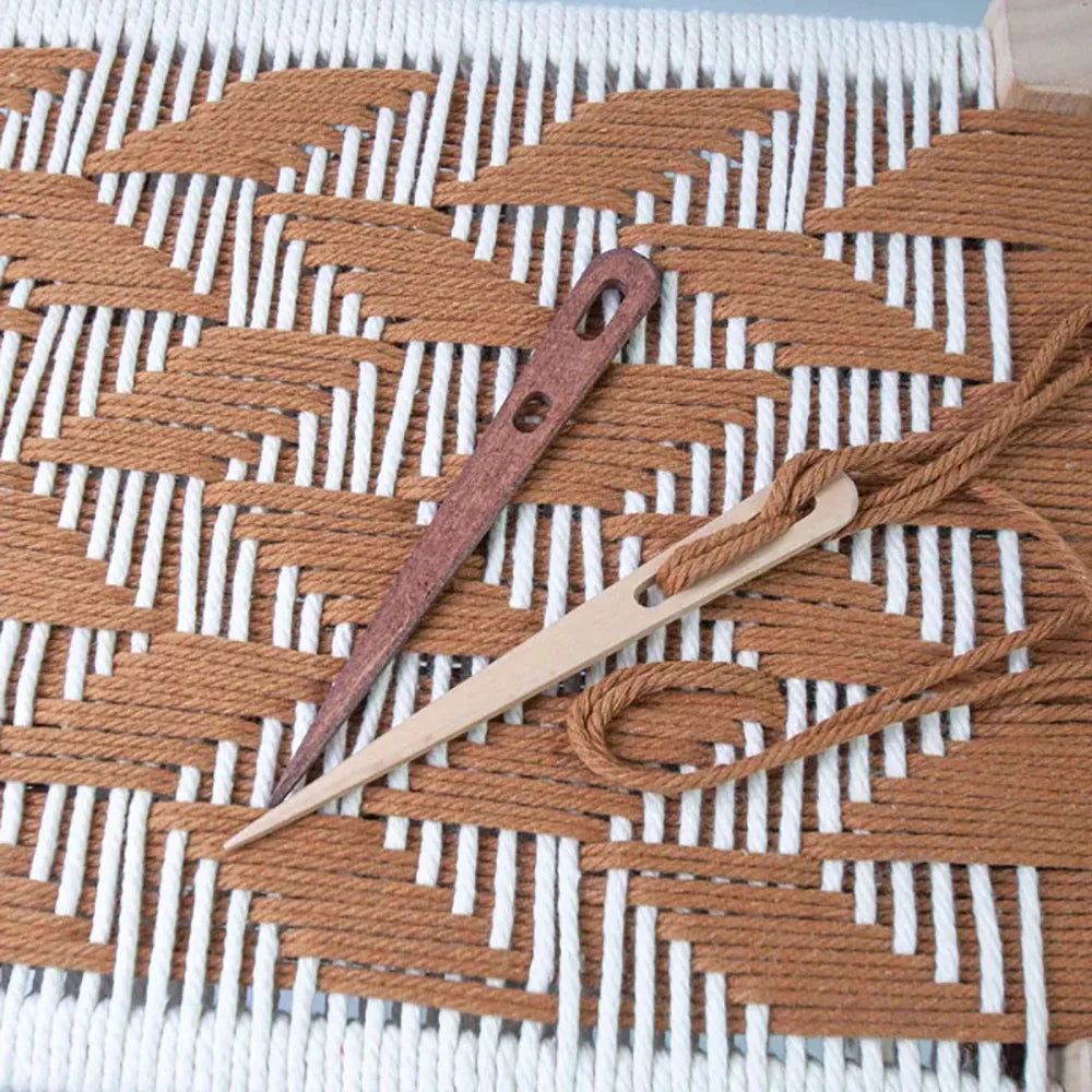 Large Eye Wooden Yarn Knitting Needles (2/4pcs)