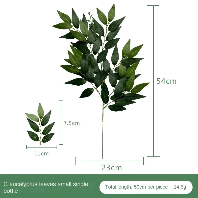 Artificial Eucalyptus Leaves for Floral Arrangements and Decor