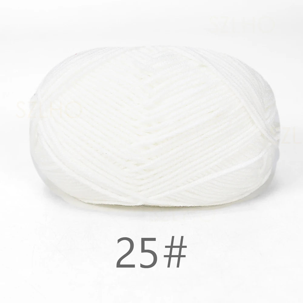 50g Soft Milk Cotton Yarn – Hand Knitting & Crochet Thread