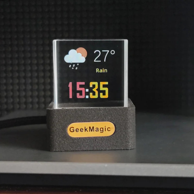 Geek Magic GIFTV Holographic Weather Clock with Image Album