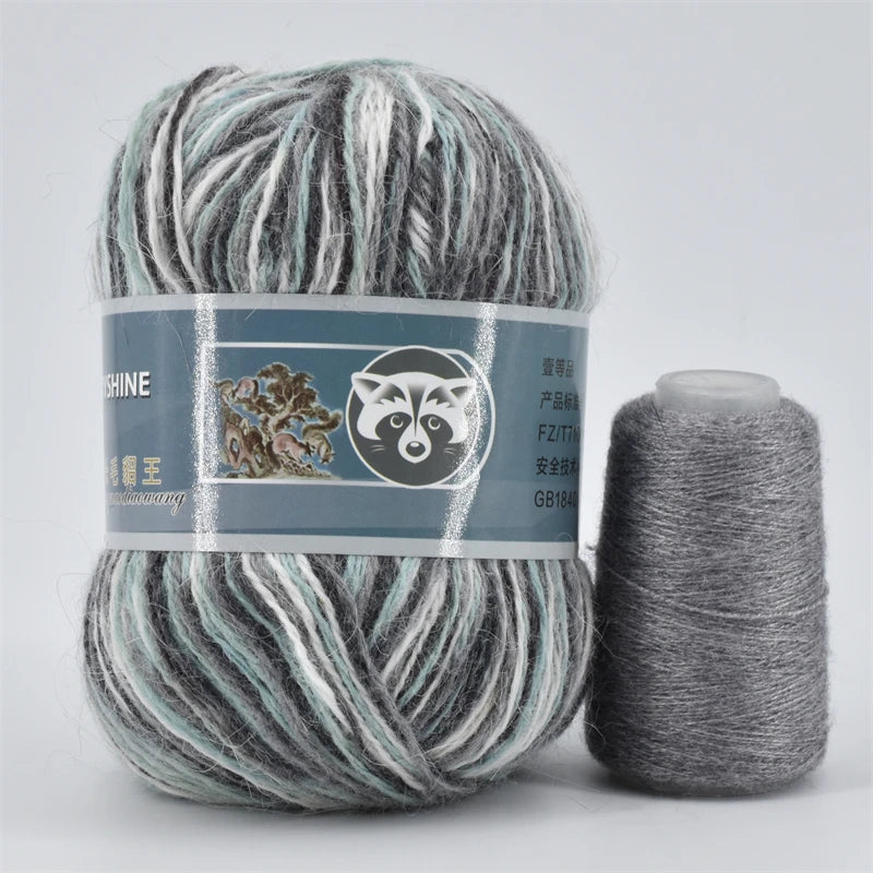 5 Pcs Cashmere Mink Fur Yarn for Hand Knitting  Long Plush Wool Crochet Knitting Yarn for Fall Winter Luxury Needlework Diy Knit