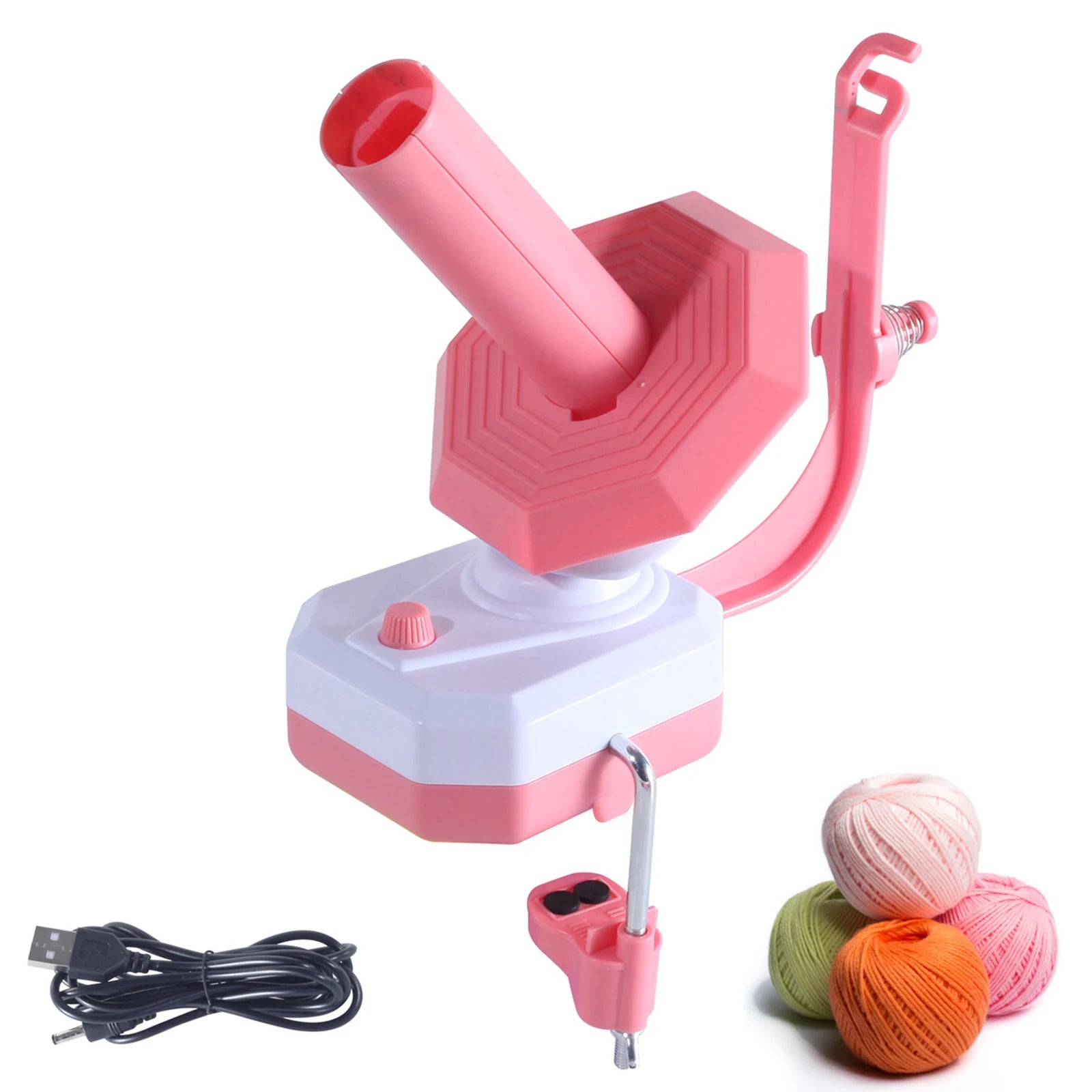 Electric Yarn Ball Winder – Automatic Yarn Dispenser for Crocheting & Knitting