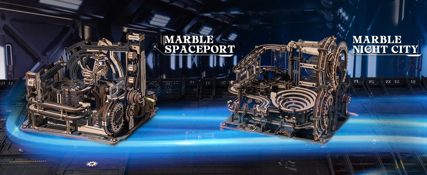 Robotime ROKR Electric Marble Spaceport 3D Puzzle