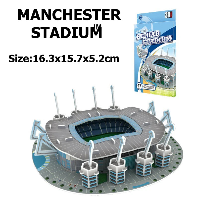 3D DIY Mini Football Stadium Puzzle