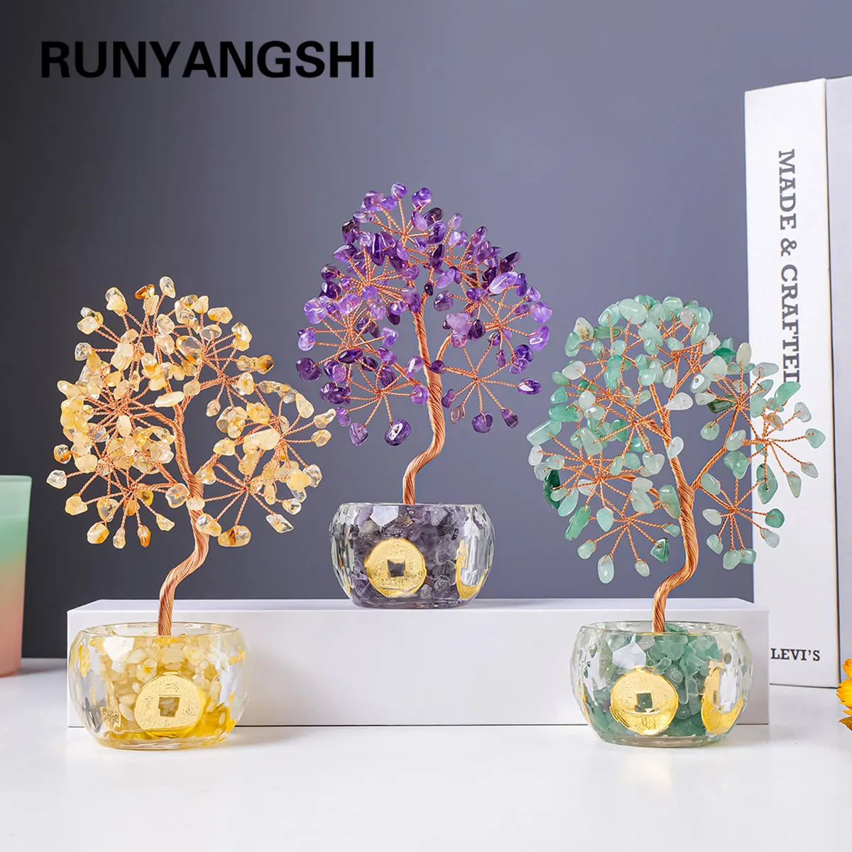 chakra money tree 7 Chakra Healing Crystal Money Tree – GrandlyBlessedSpecialties