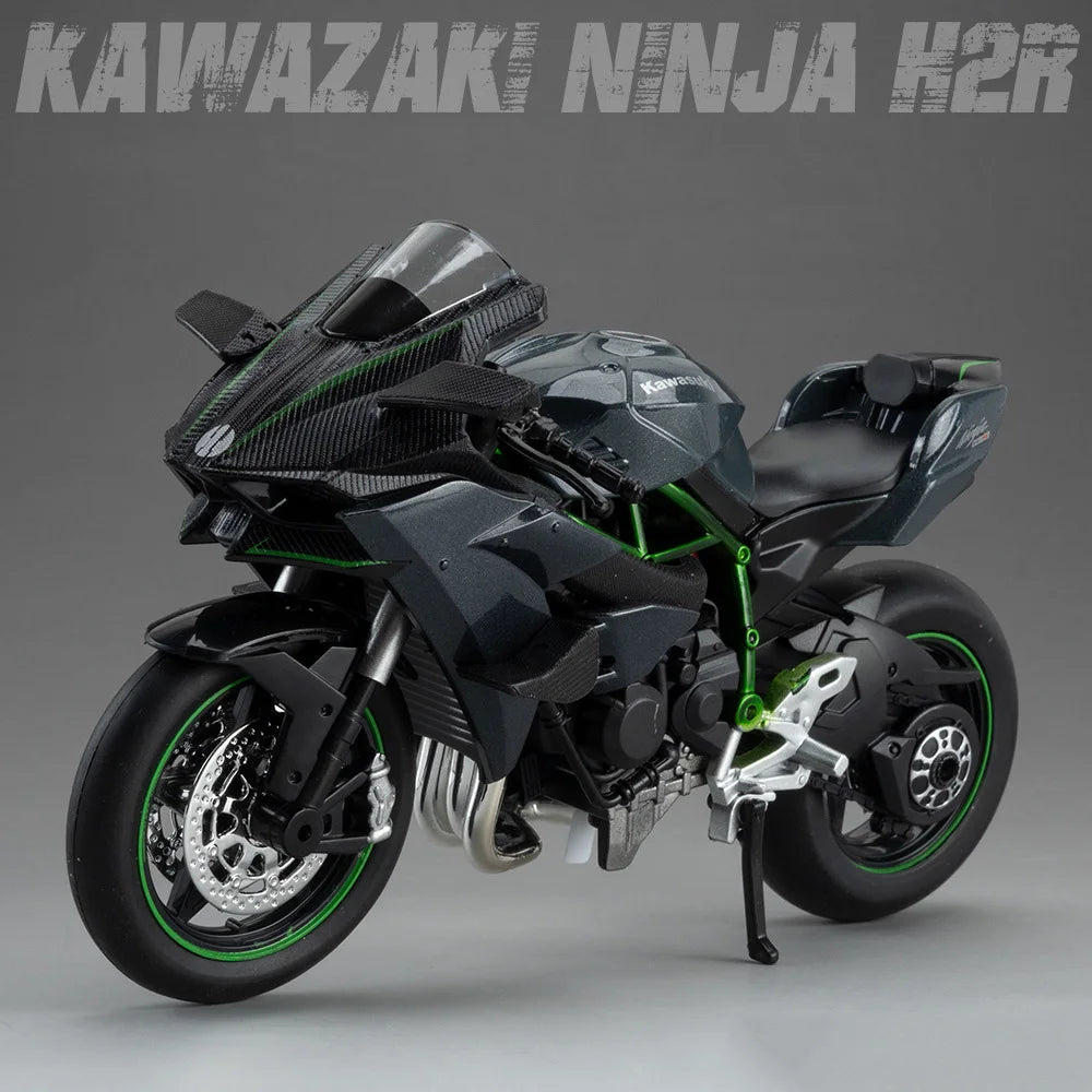 1:12 Diecast Motorcycle Model – S1000RR & Ninja H2R Toy with Sound & Light