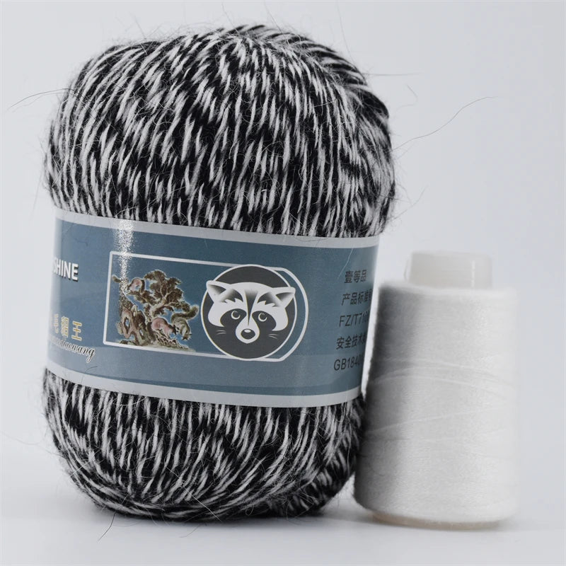 5 Pcs Cashmere Mink Fur Yarn for Hand Knitting  Long Plush Wool Crochet Knitting Yarn for Fall Winter Luxury Needlework Diy Knit