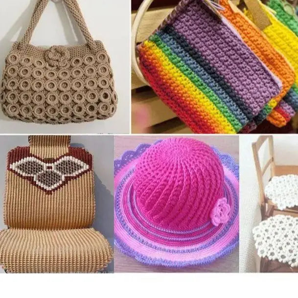 1.5mm Ice Silk Crochet Yarn – 200m Polypropylene Thread