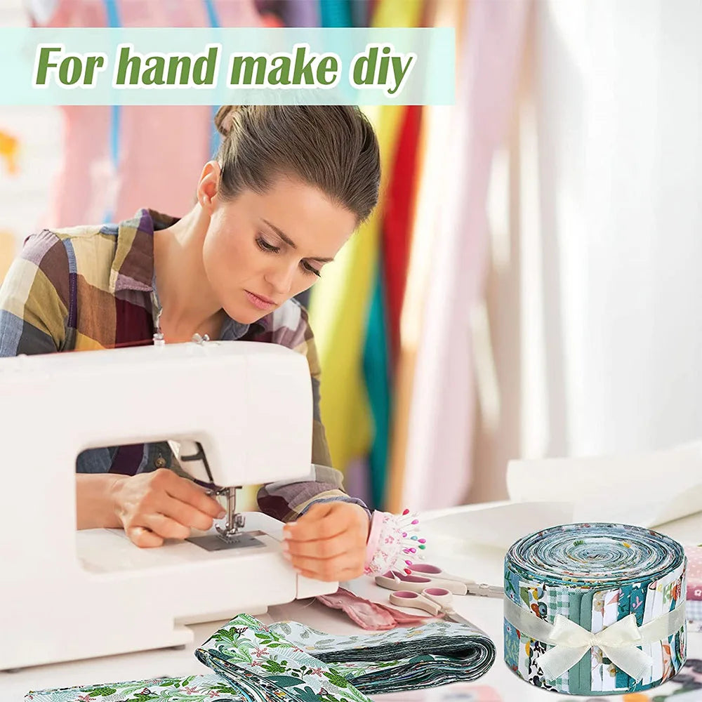 40pcs Cotton Craft Fabric Squares – DIY Sewing & Quilting