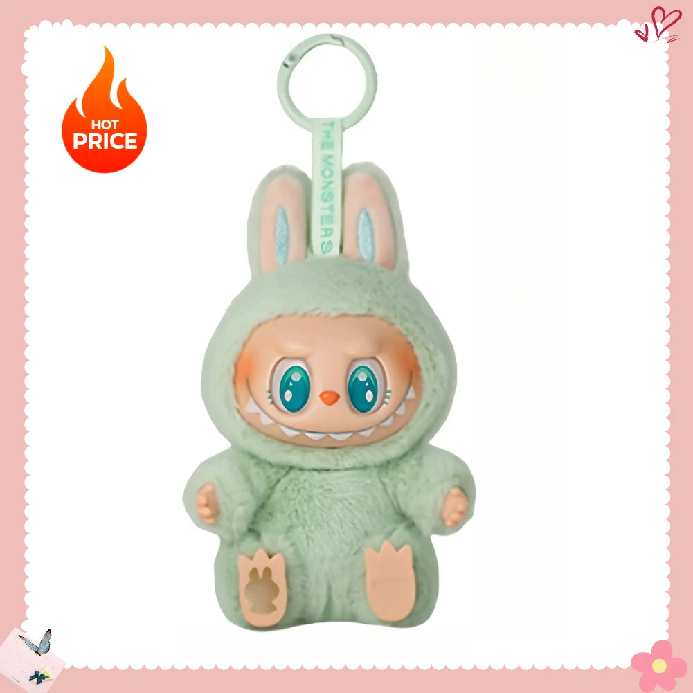 Labubu Sitting Series Keychain Figure for Home Decor and Gifts