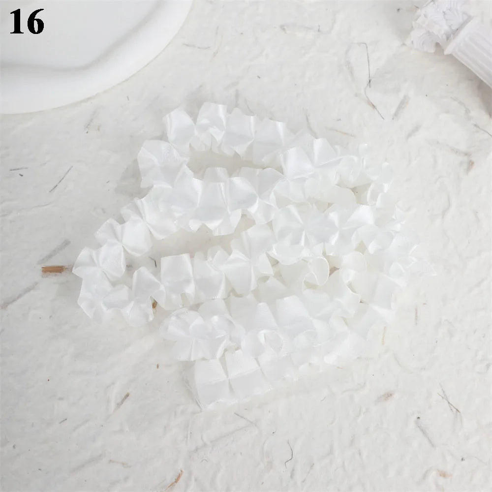 10pcs Plaid Lace Strips for DIY Sewing and Decor