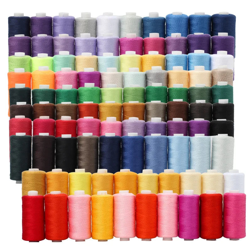 10-Color Polyester Sewing Thread Set – 400 Yards Each