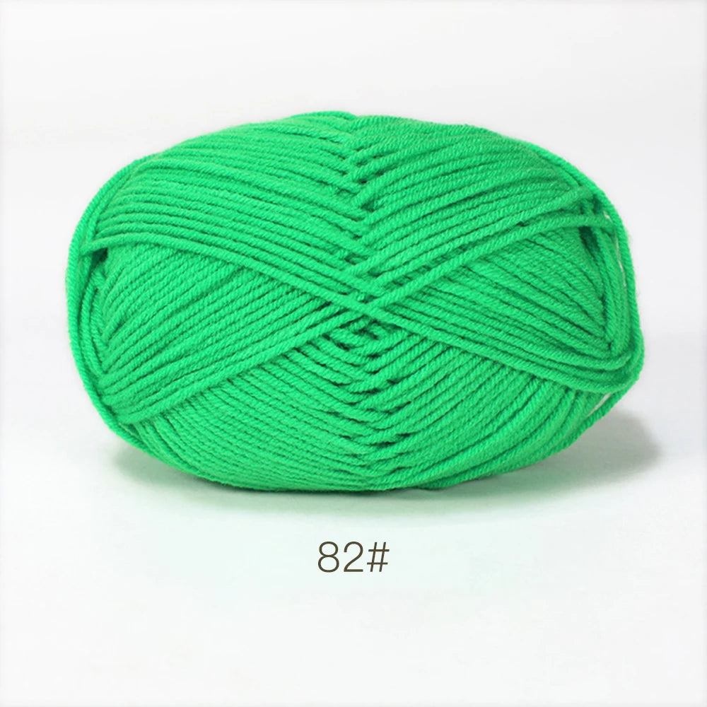 50g Soft Milk Cotton Yarn – Hand Knitting & Crochet Thread