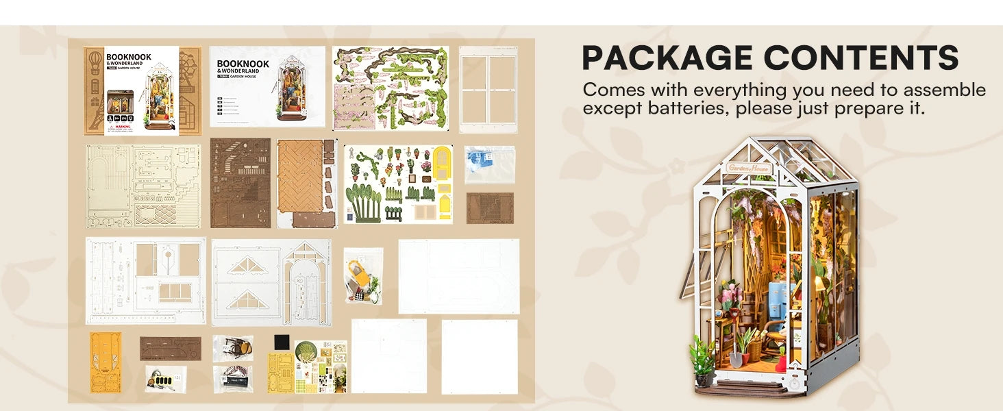 Robotime Rolife DIY Book Nook Miniature Dollhouse