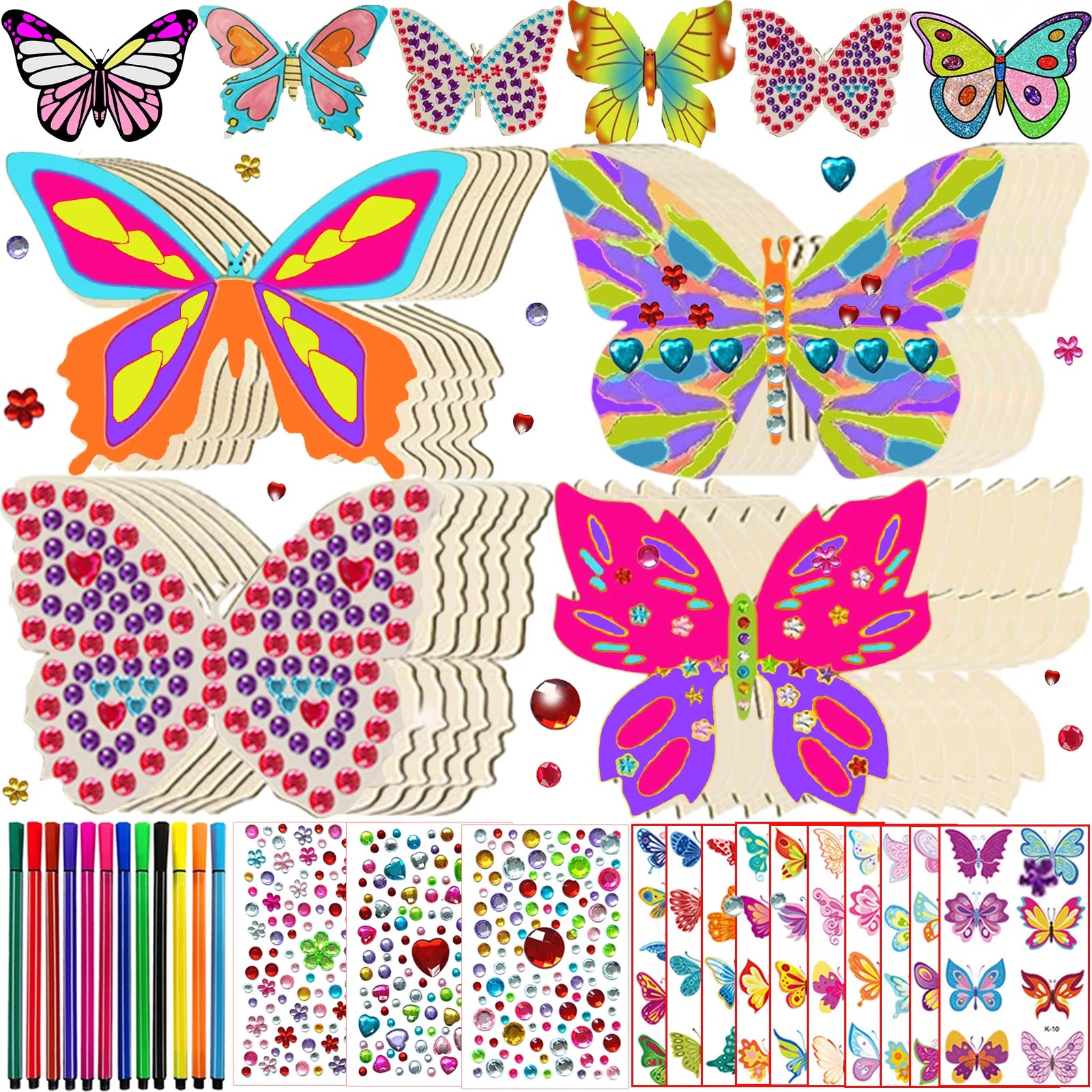 354 Butterfly DIY Craft Decoration Set