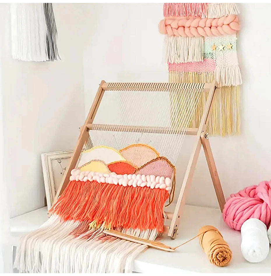 Wooden DIY Weaving Loom Frame Tool