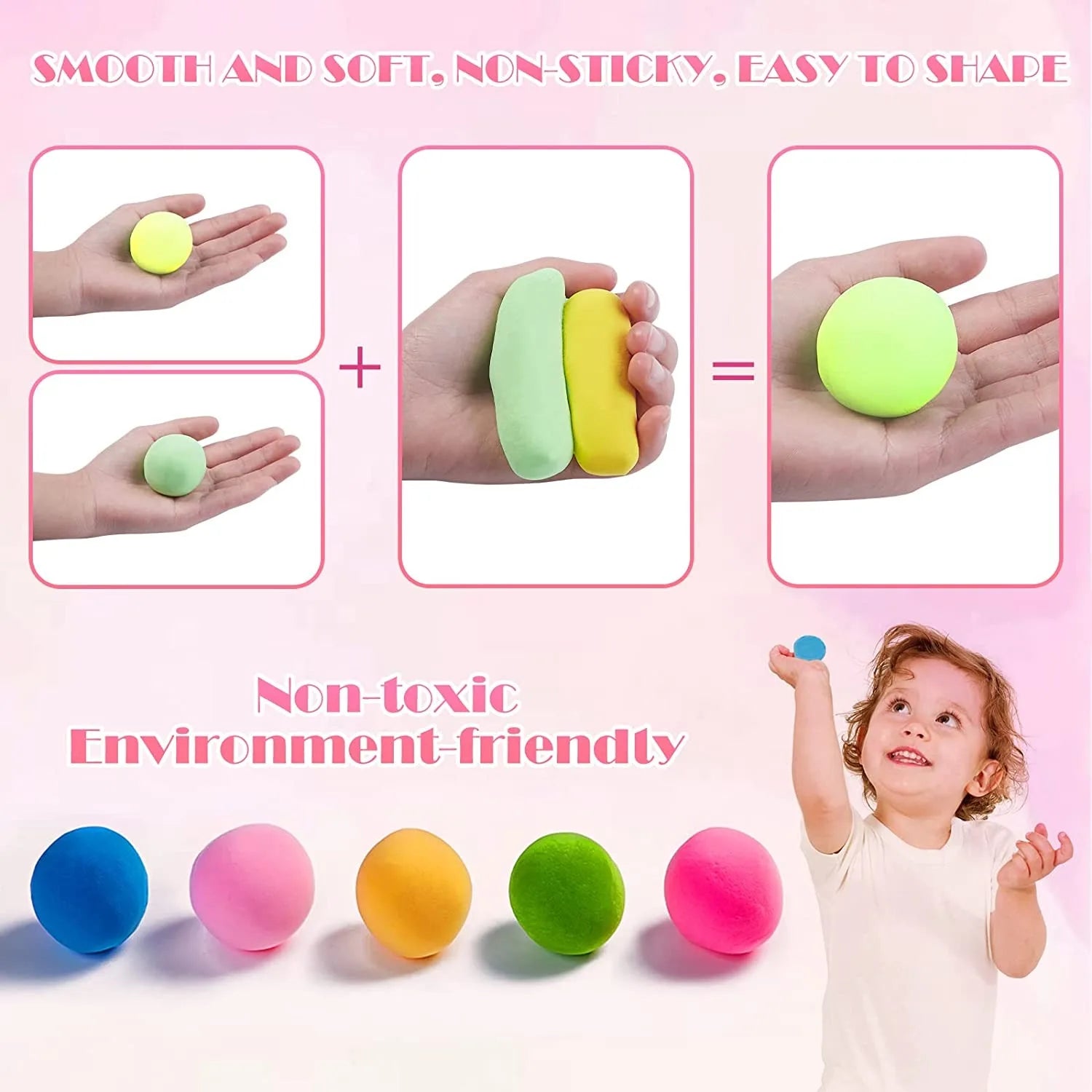 36 Color Air-Dry Clay Set with Tools