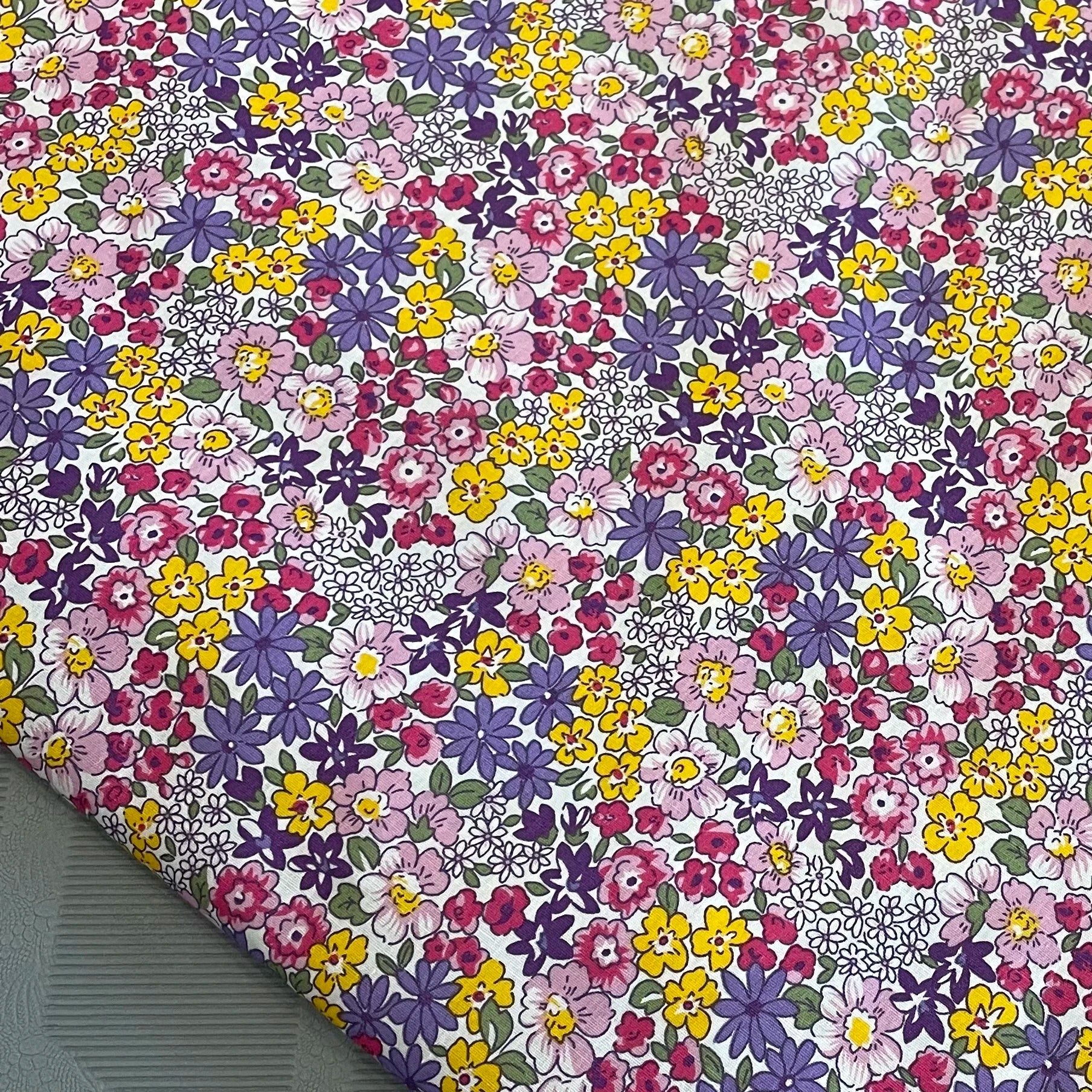 145x50cm Floral 100% Cotton Digital Print Fabric for Sewing