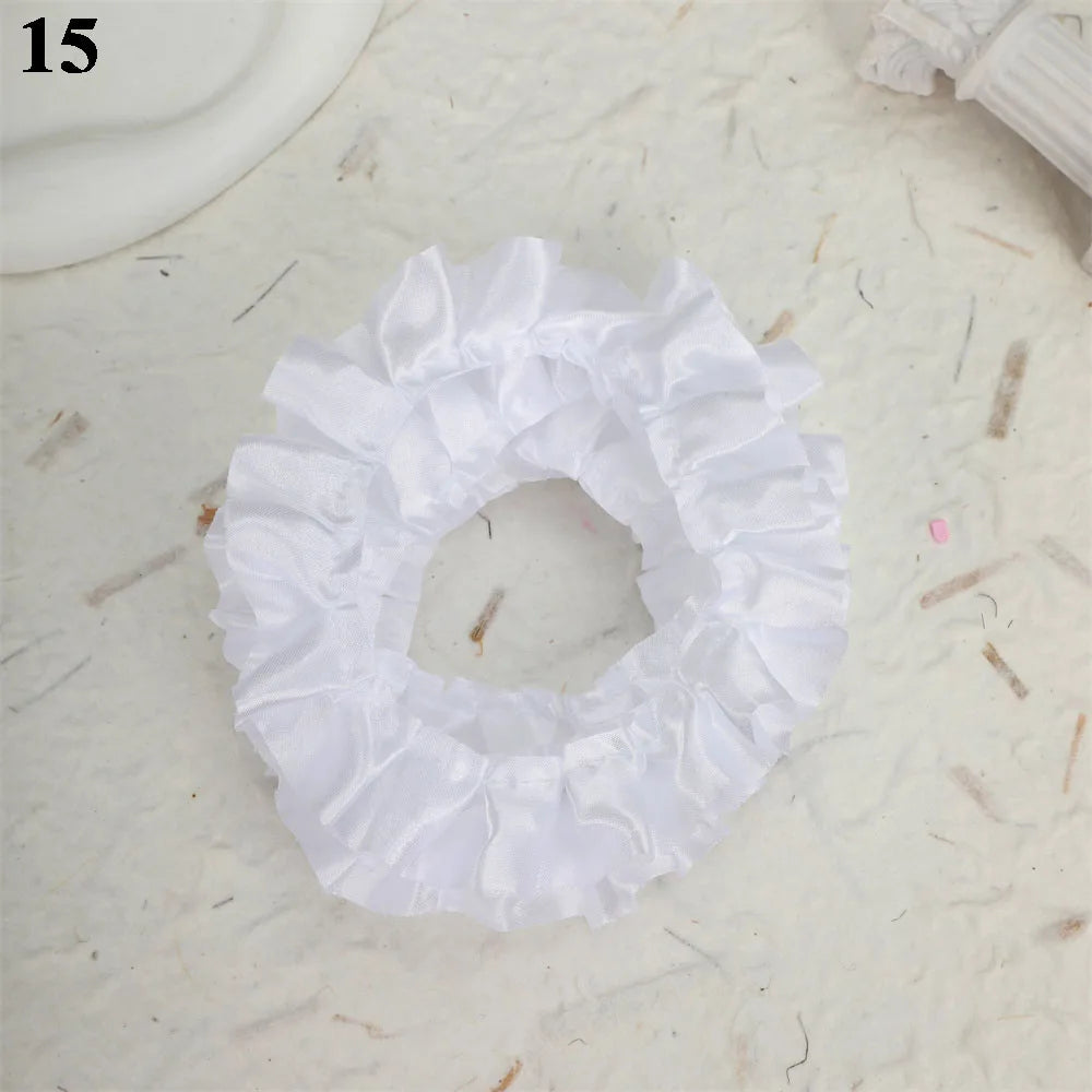 10pcs Plaid Lace Strips for DIY Sewing and Decor