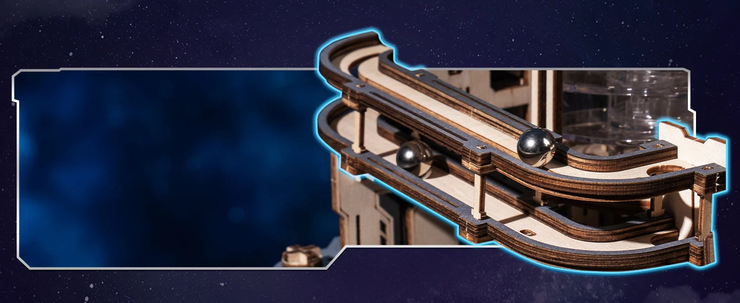 Robotime ROKR Electric Marble Spaceport 3D Puzzle