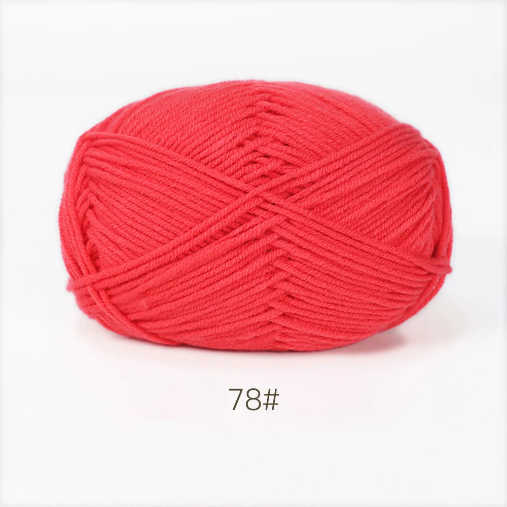 50g Soft Milk Cotton Yarn – Hand Knitting & Crochet Thread