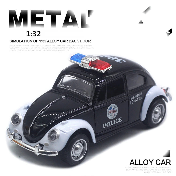 1:32 Beetle Alloy Car Diecasts Metal Classic Toy Model with Pull Back Function Vehicles for Child Gifts A931