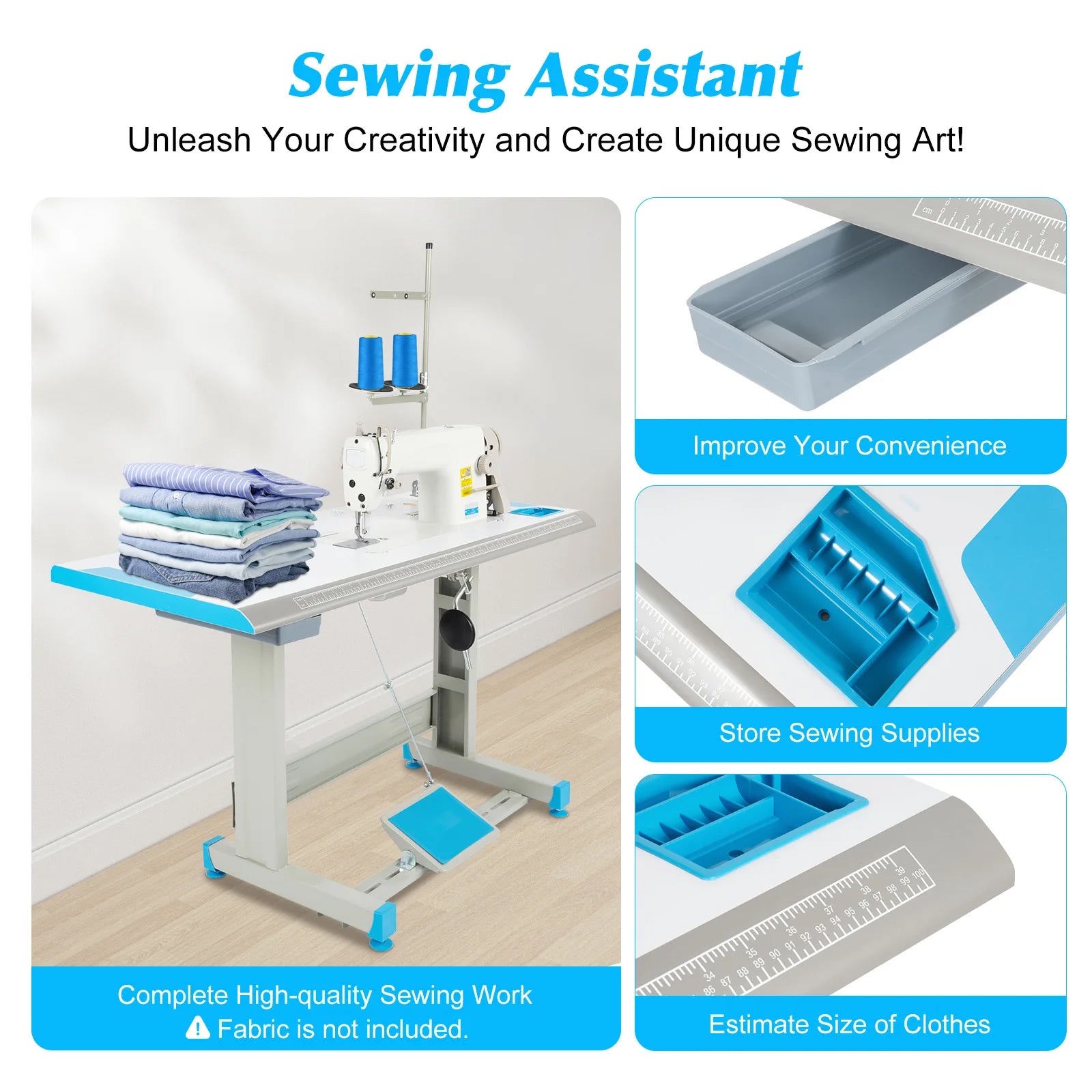 550W Commercial Sewing Machine with Table and Stand