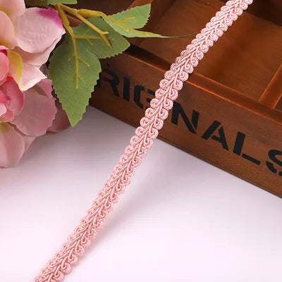 10Y Gold Silver Braided Lace Trim Ribbon