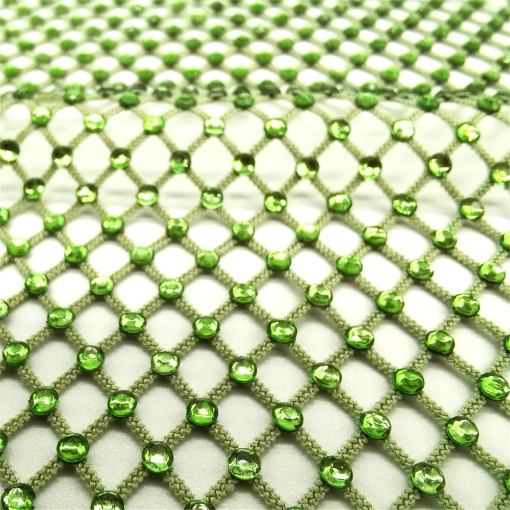 Rhinestone Mesh Applique Trim for DIY Crafts