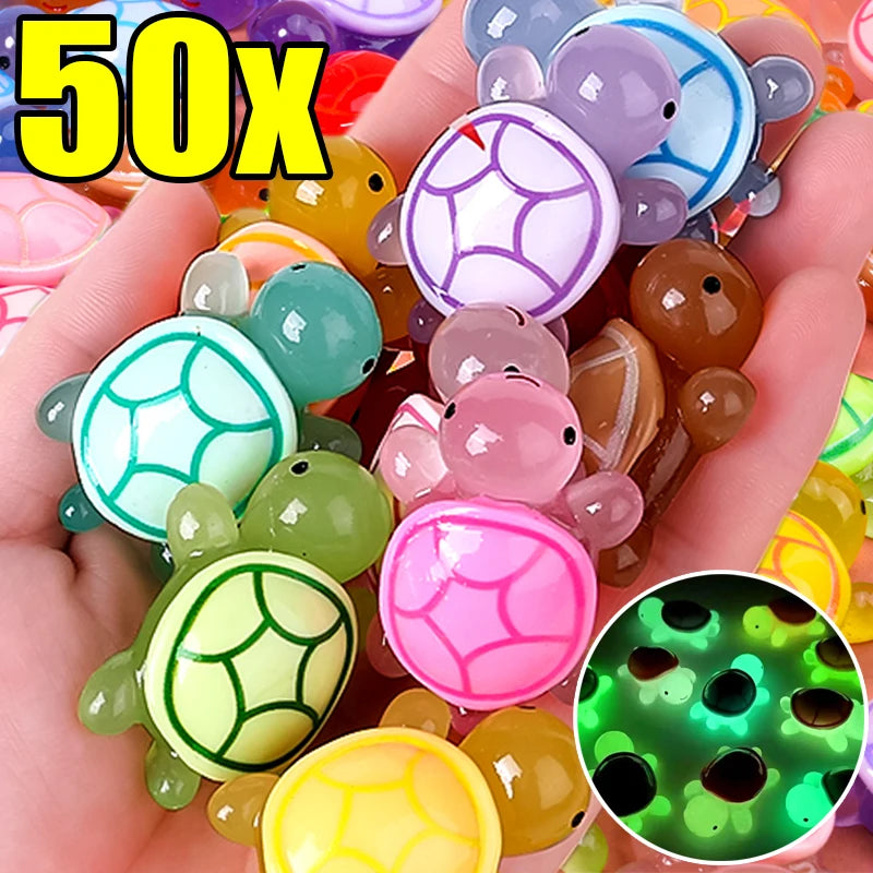 Mini Luminous Turtle Ornaments – Glowing Micro Landscape Decor