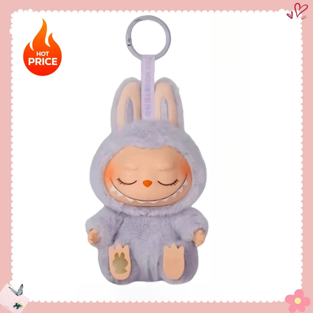 Labubu Sitting Series Keychain Figure for Home Decor and Gifts