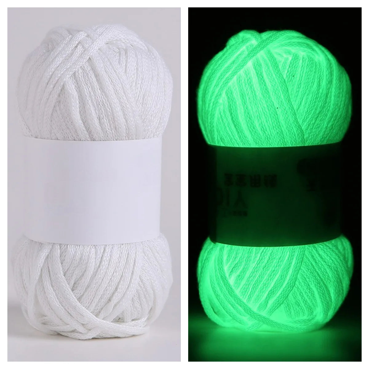 50g Glow-in-the-Dark Yarn – Luminous Wool for DIY Knitting & Crochet