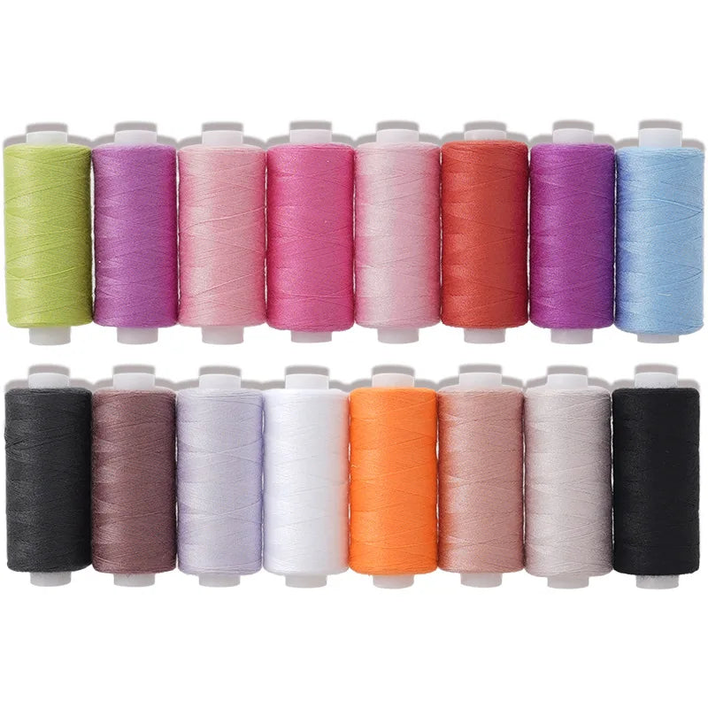 10-Color Polyester Sewing Thread Set – 400 Yards Each