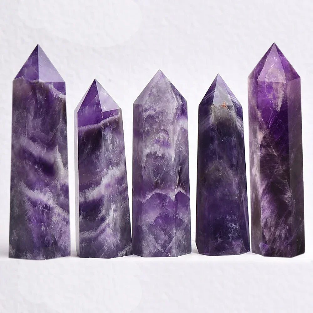 Crystal Stone Point Wands for Decor and Witchcraft