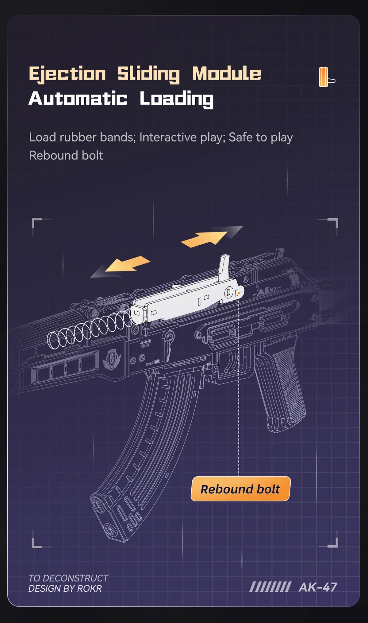 Robotime ROKR AK47 3D Wooden Puzzle Gun – LQ901