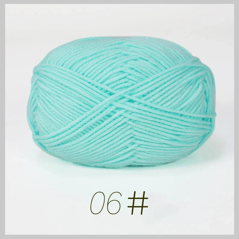 50g Soft Milk Cotton Yarn – Hand Knitting & Crochet Thread