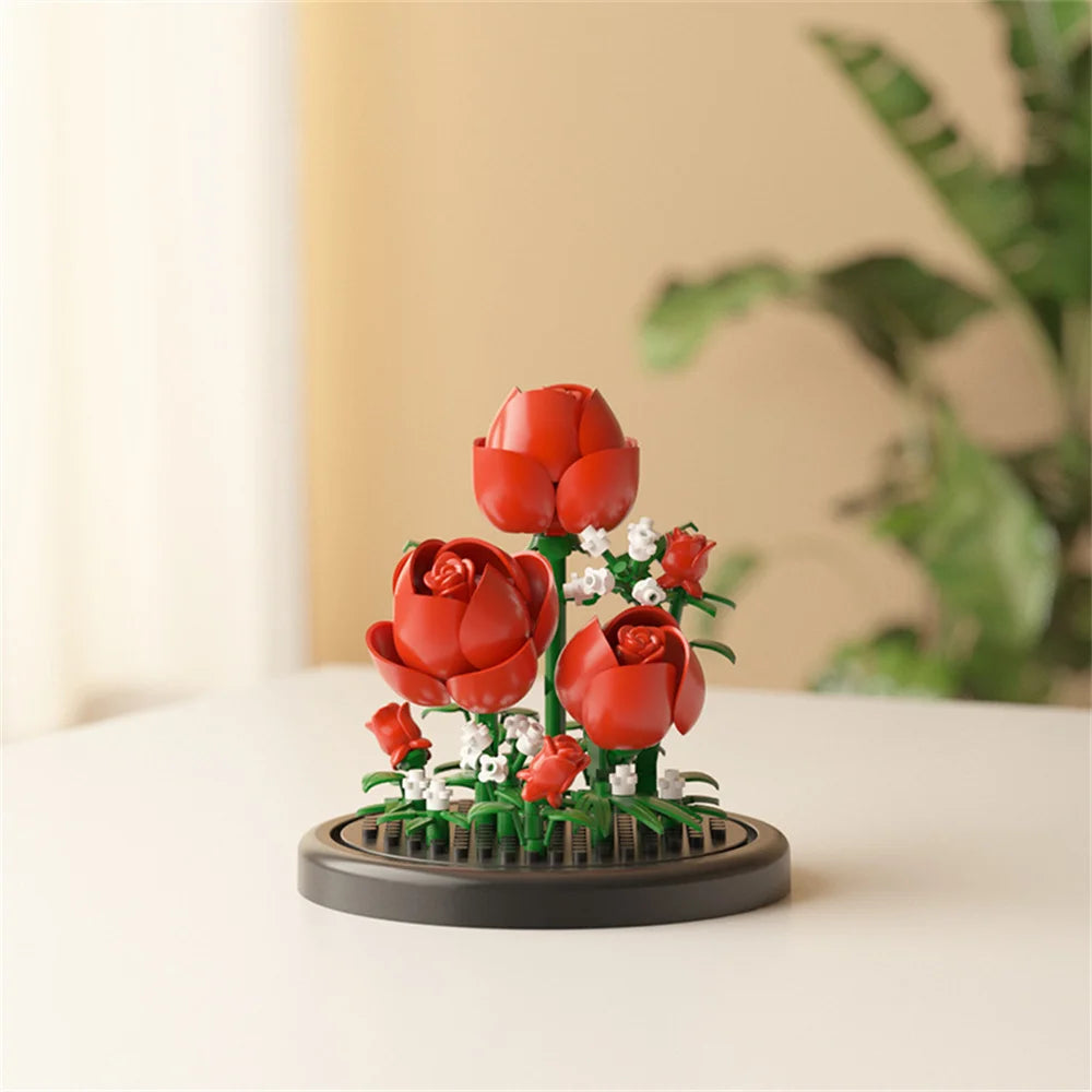 Eternal Flower Bonsai Micro Building Blocks Model