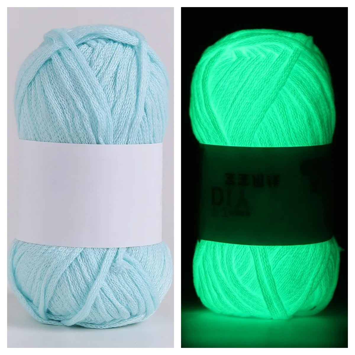 50g Glow-in-the-Dark Yarn – Luminous Wool for DIY Knitting & Crochet