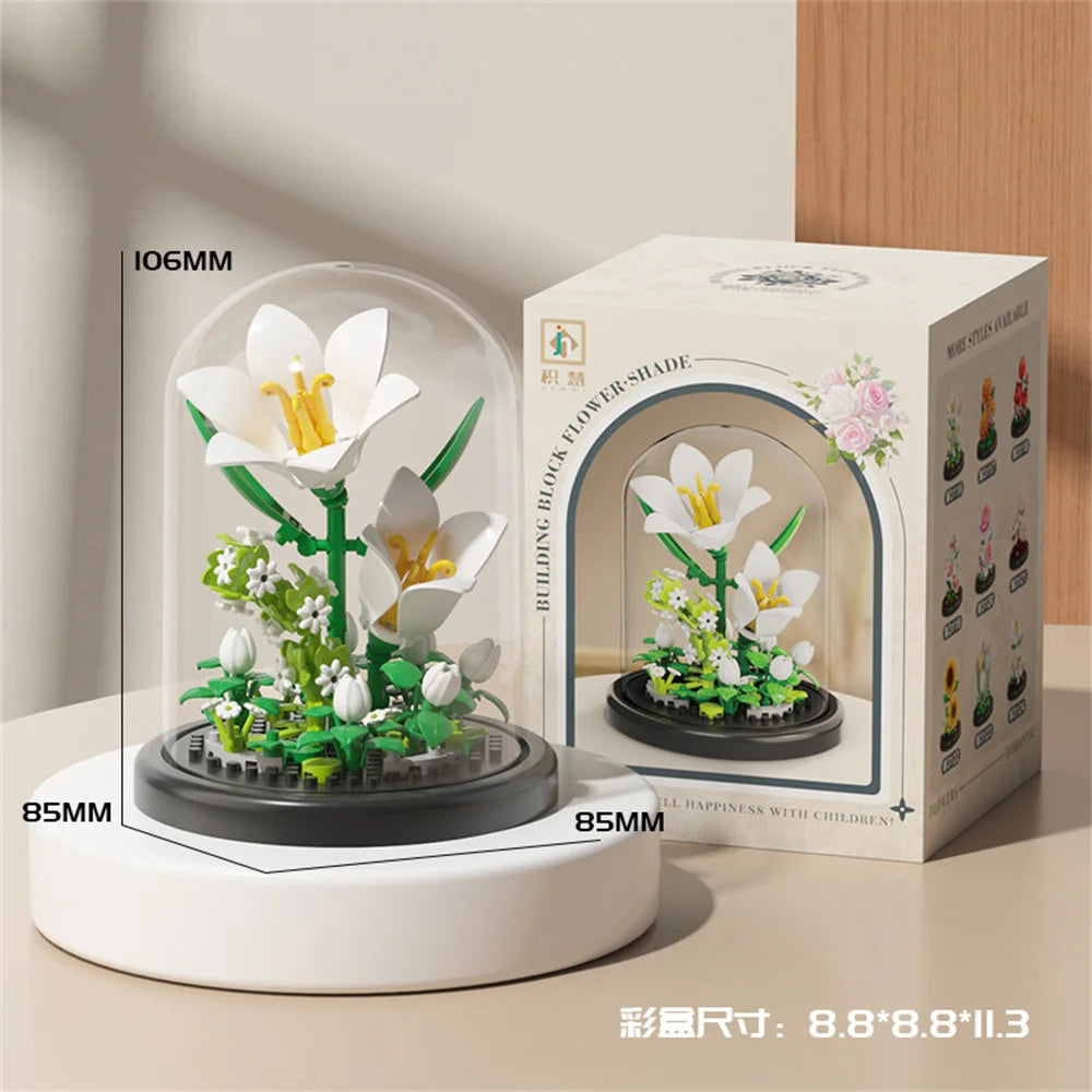 Eternal Flower Bonsai Micro Building Blocks Model