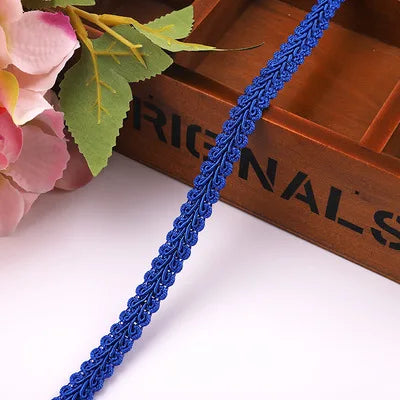 10Y Gold Silver Braided Lace Trim Ribbon