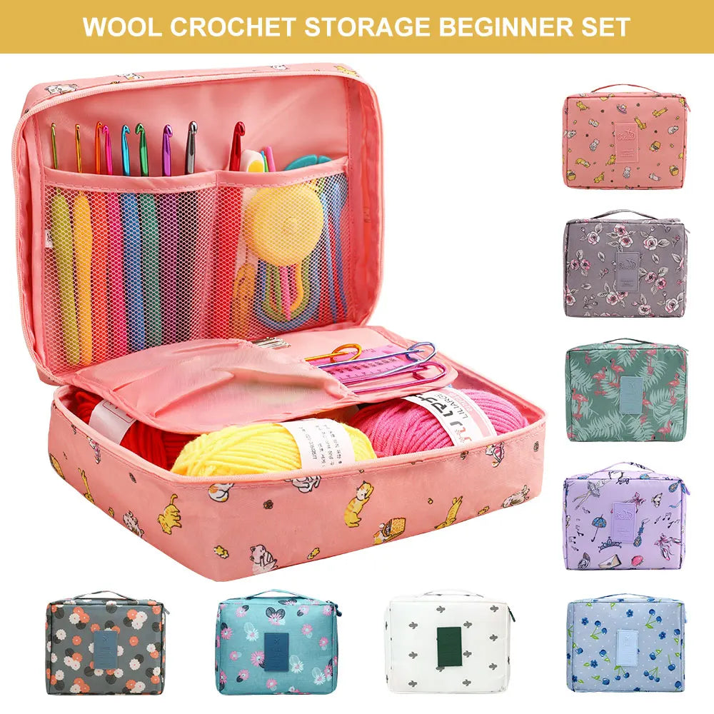 Gradient Cotton Yarn & 59pcs Crochet Hook Kit – DIY Beginner Knitting Set