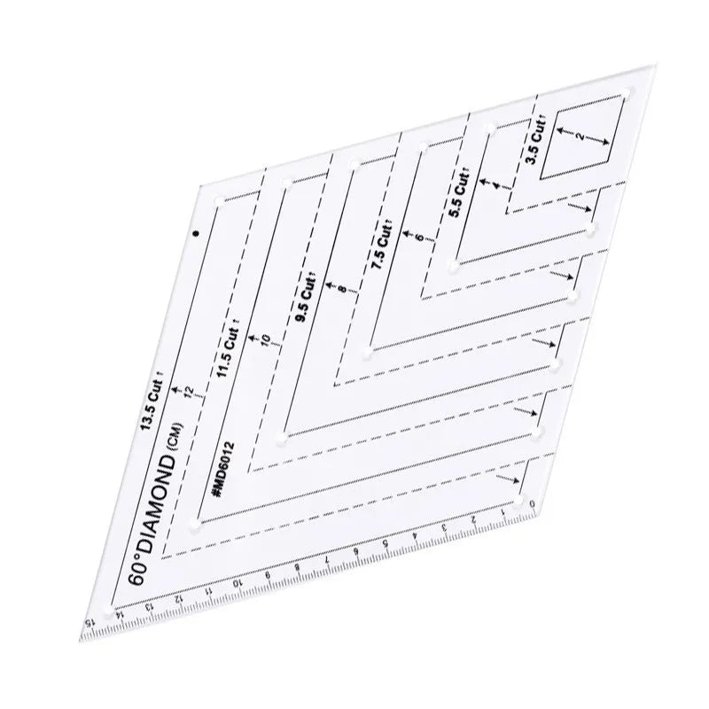 Acrylic Quilting Patchwork Ruler Template