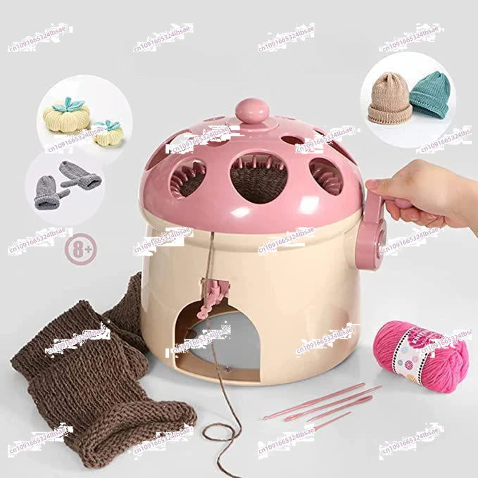 32-Needle Knitting Machine for DIY Hats, Scarves, Socks