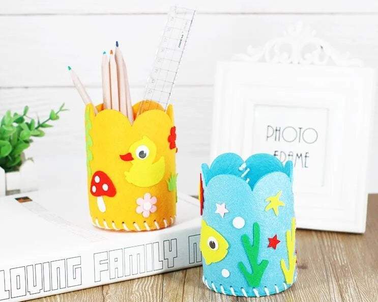 4PCS DIY Pencil Holder Craft Kit for Kids