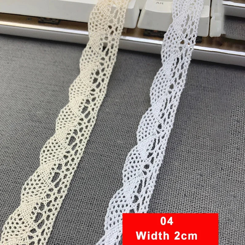 Cotton Lace Trim Ribbon for Sewing and DIY Crafts