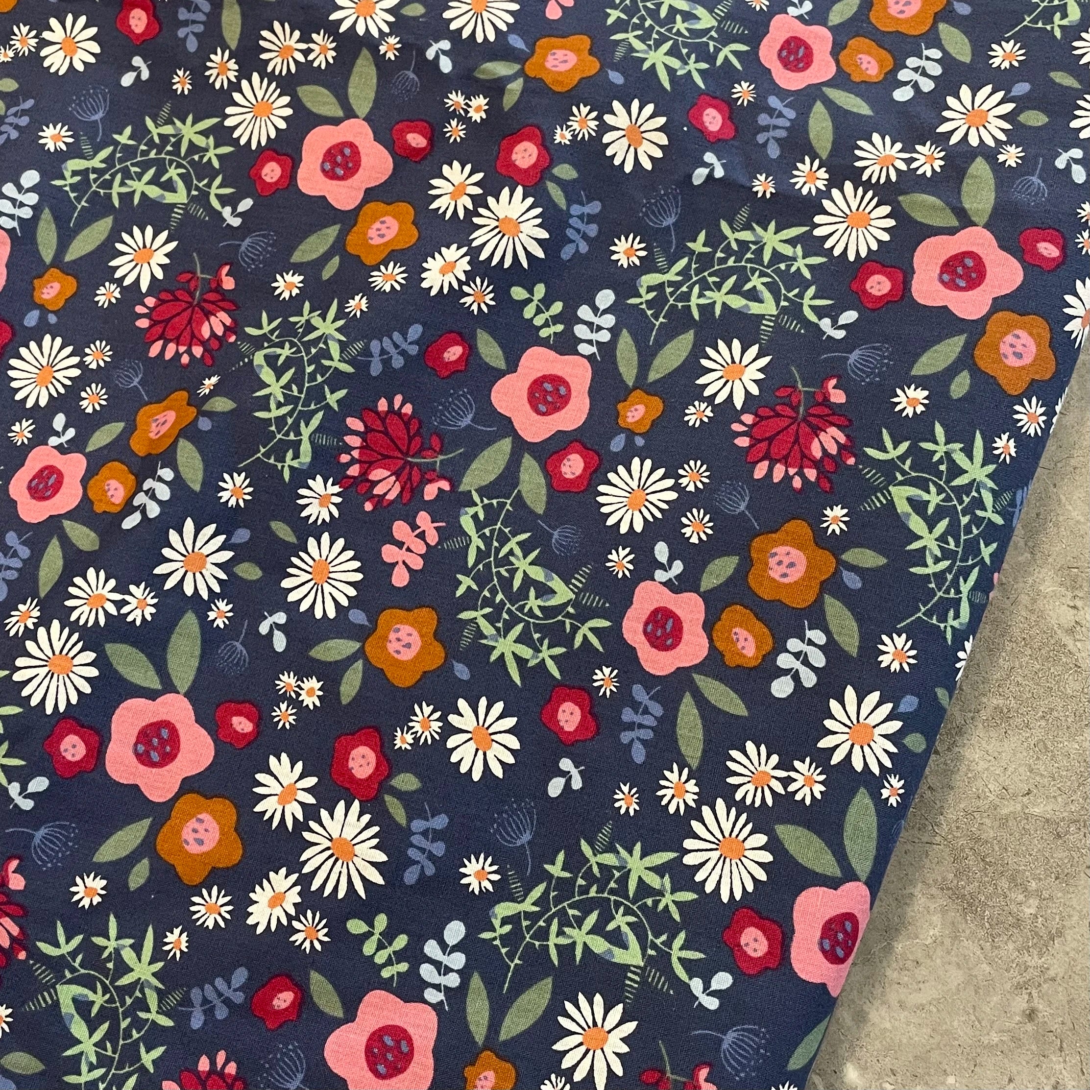 145x50cm Floral 100% Cotton Digital Print Fabric for Sewing